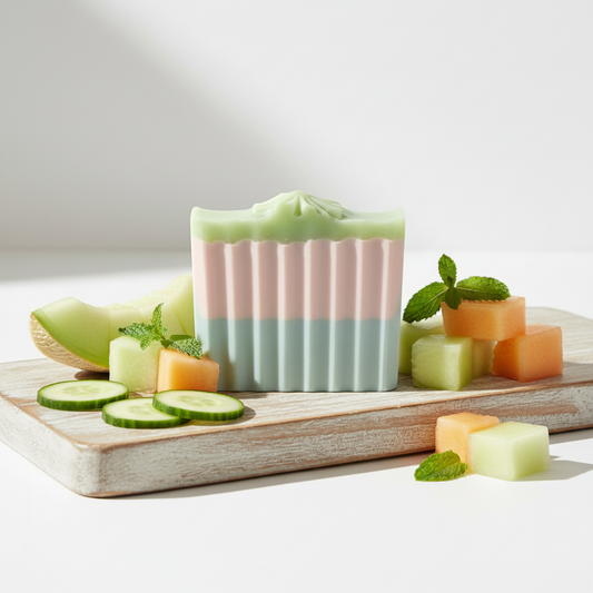 Cucumber Melon Glycerin Soap Bar – Fresh, Cooling & Hydrating