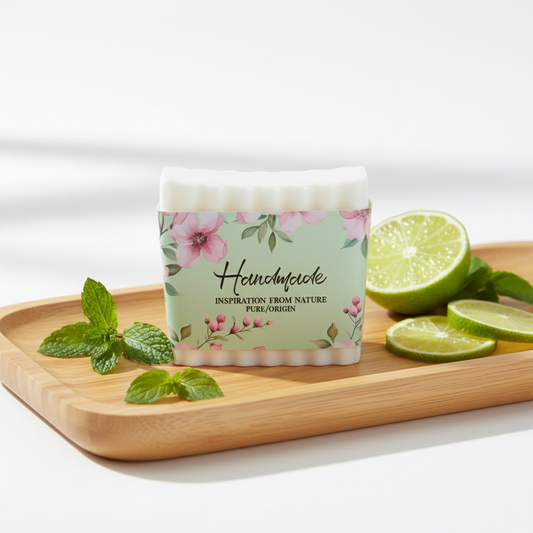 Coconut Lime & Menthol Glycerin Soap Bar – Cooling, Fresh & Tropical