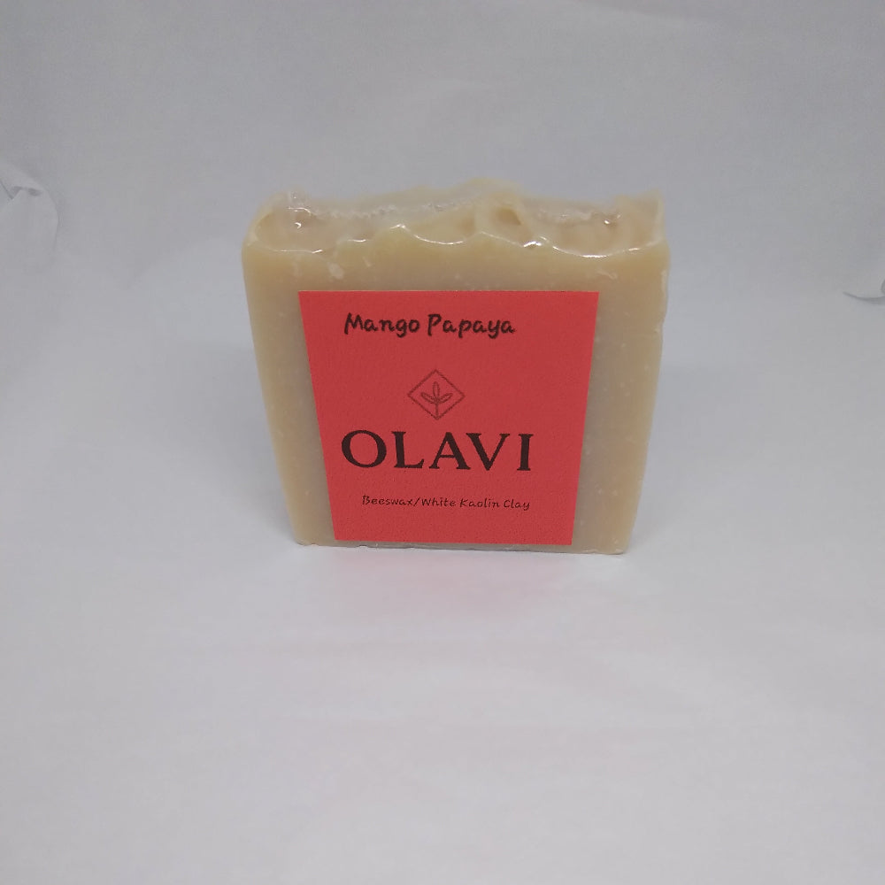 Mango Papaya Handmade Soap Bar – Nourishing, Moisturizing & Gentle