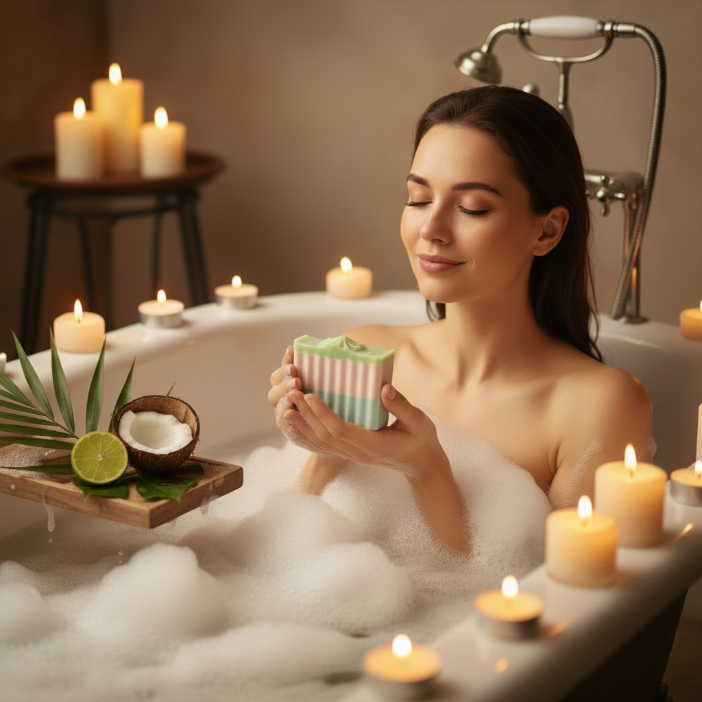 Cucumber Melon Glycerin Soap Bar – Fresh, Cooling & Hydrating