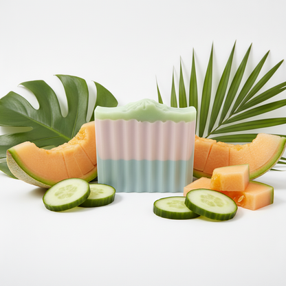 Cucumber Melon Glycerin Soap Bar – Fresh, Cooling & Hydrating