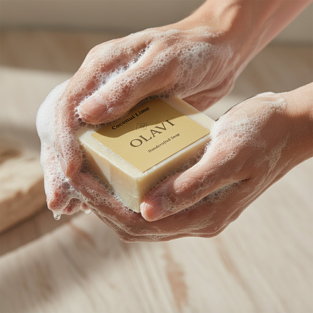 Coconut Lime Handmade Soap Bar – Natural & Moisturizing