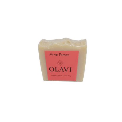 Mango Papaya Handmade Soap Bar – Nourishing, Moisturizing & Gentle