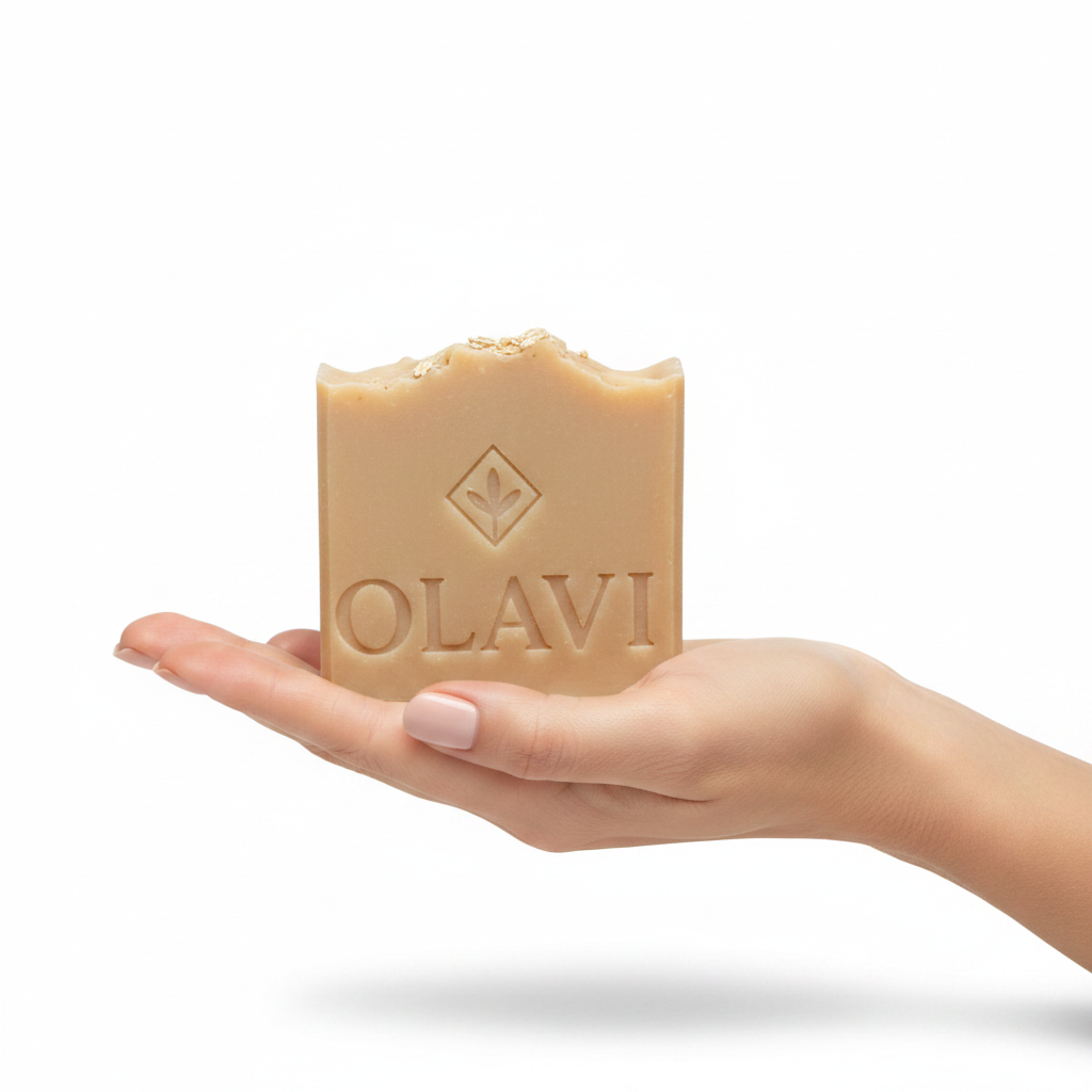 Oatmeal & Turmeric Cold Process Handmade Soap Bar